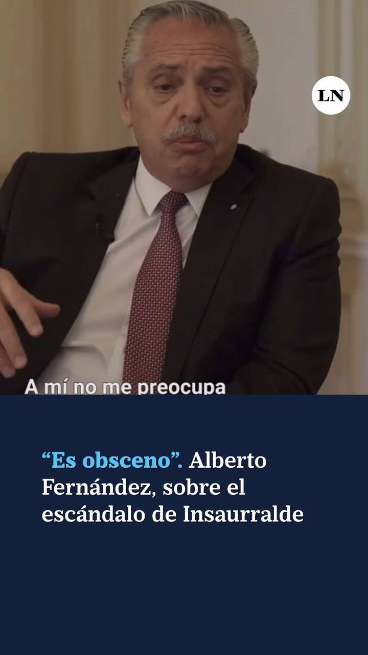 "Es obsceno"; Alberto Fernández sobre el escándalo de Insaurralde