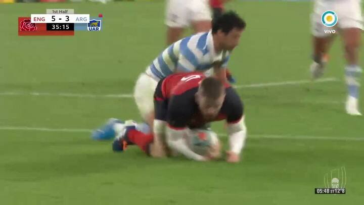 Segundo try Inglaterra-Pumas