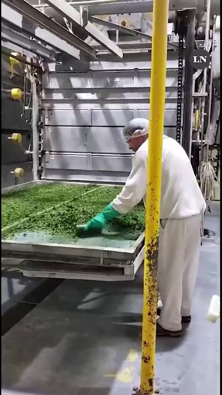 El proceso productivo de la planta de deshidratado de Unilever, Mendoza