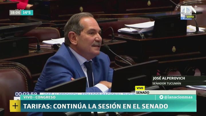 El furcio de José Alperovich en el Senado