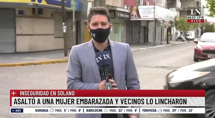 Vecinos de San Francisco Solano lincharon a un ladrón que había robado a una embarazada