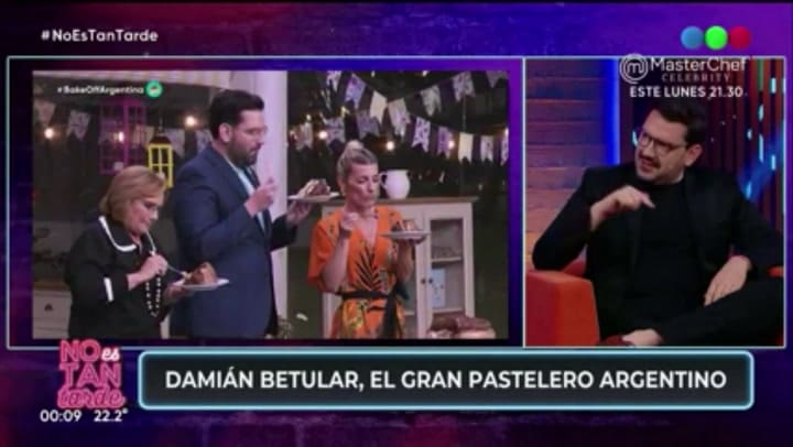 Damián Betular reveló que subió 7,5 en Bake Off: “Es inhumano”