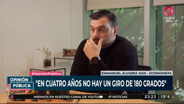 La advertencia de Álvarez Agis sobre la estrategia de Milei si gana las PASO