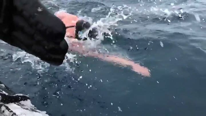 La campeona mundial en acción