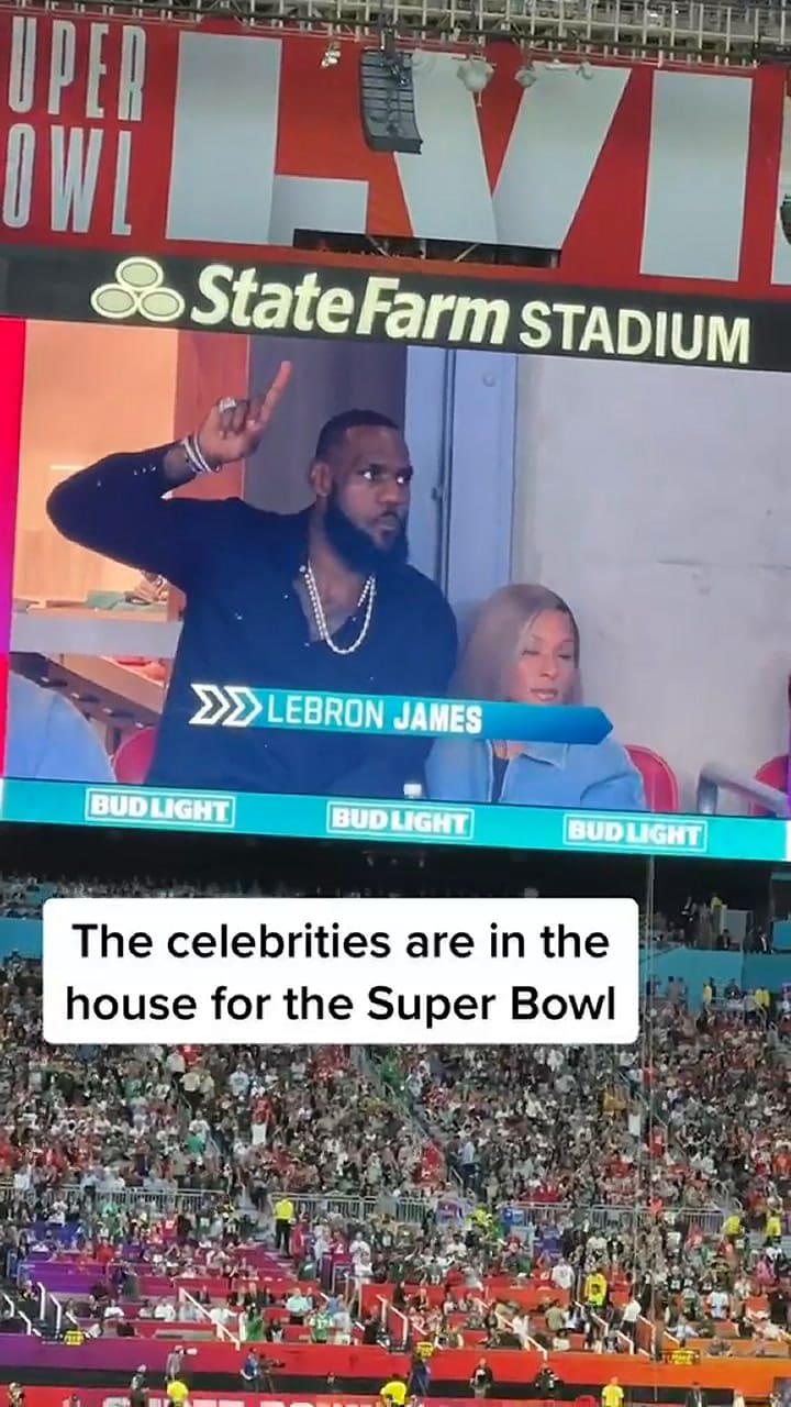 Las celebridades presentes en el Super Bowl