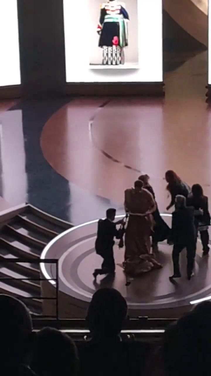 Las imágenes del backstage en los Oscar