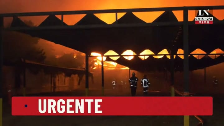 Incendio en panificadora de San Fernando