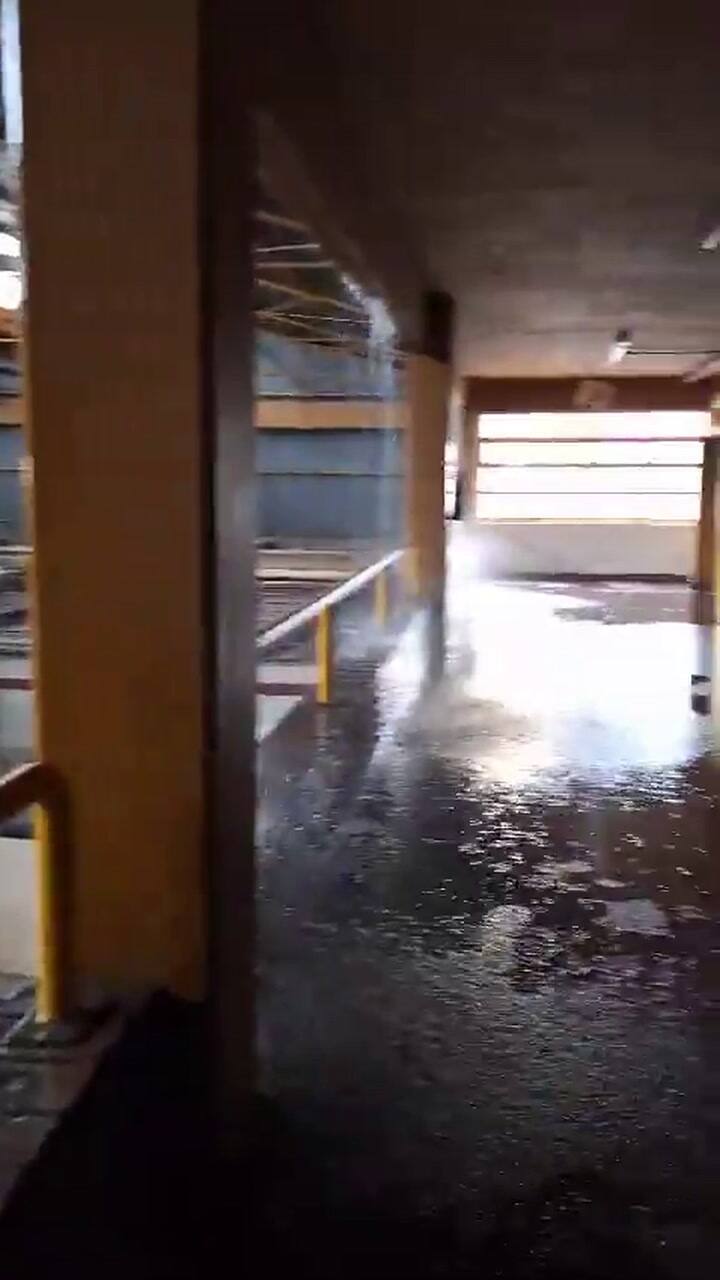 Daños en talleres de la Escuela de Educación Técnica N°2 de 9 de Julio