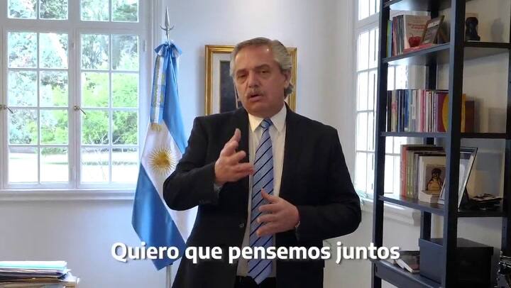 El anuncio de Alberto Fernández - Fuente: Twitter