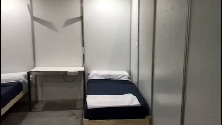 Tecnópolis. Habitaciones preparadas con capacidad de hasta 2000.