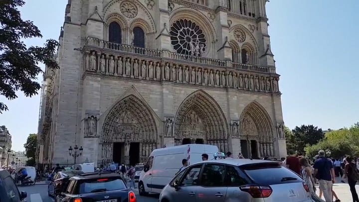 La catedral de Notre Dame por dentro - Fuente: YouTube