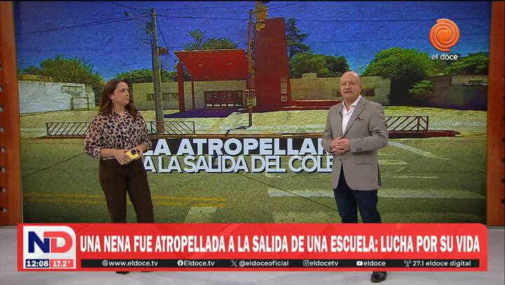 Un auto atropelló a una nena de 12 años a la salida de un colegio en Córdoba: su estado es crítico