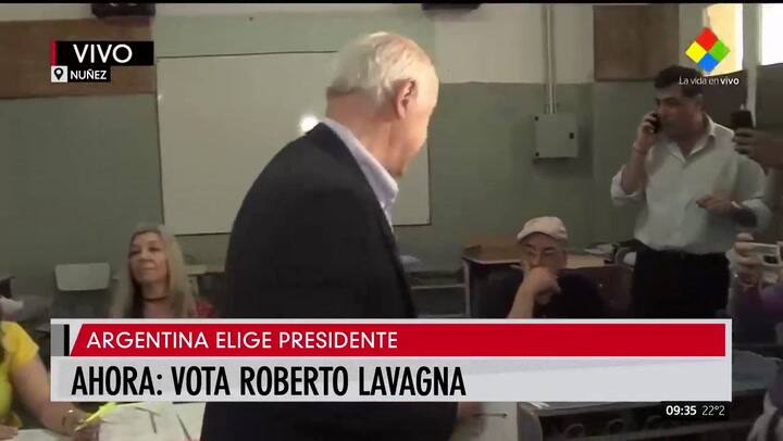 El voto de Roberto Lavagna - Gentileza: América TV