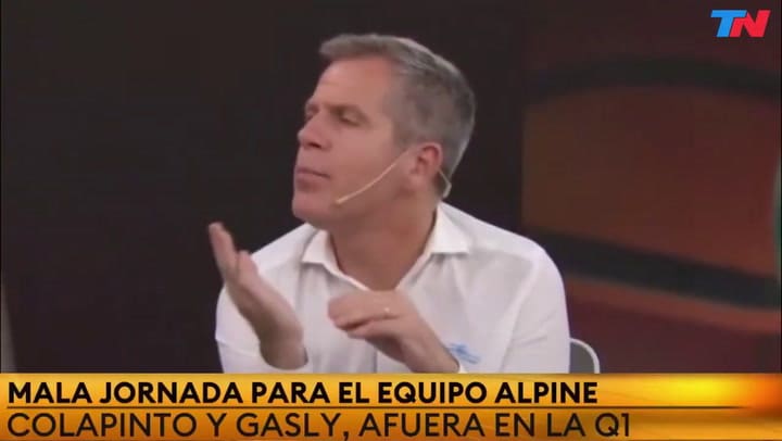 Ricardo Caruso Lombardi despotricó a Franco Colapinto