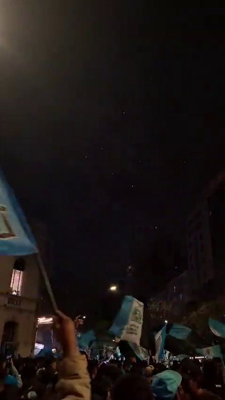 As comemorações incluíram fogos de artifício