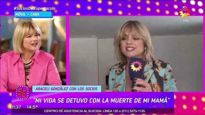 Araceli González reveló que sufrió ataques de pánico en el mejor momento de su carrera: “Me podía agarrar cada cinco minutos”