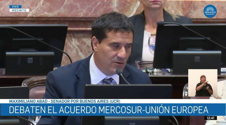 Mayans cruzó a Abdala por querer apurar la votación sobre el tratado Mercosur-UE