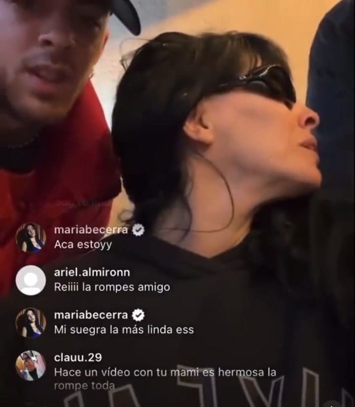 María Becerra blanqueó su relación con J Rei en un vivo de Instagram.