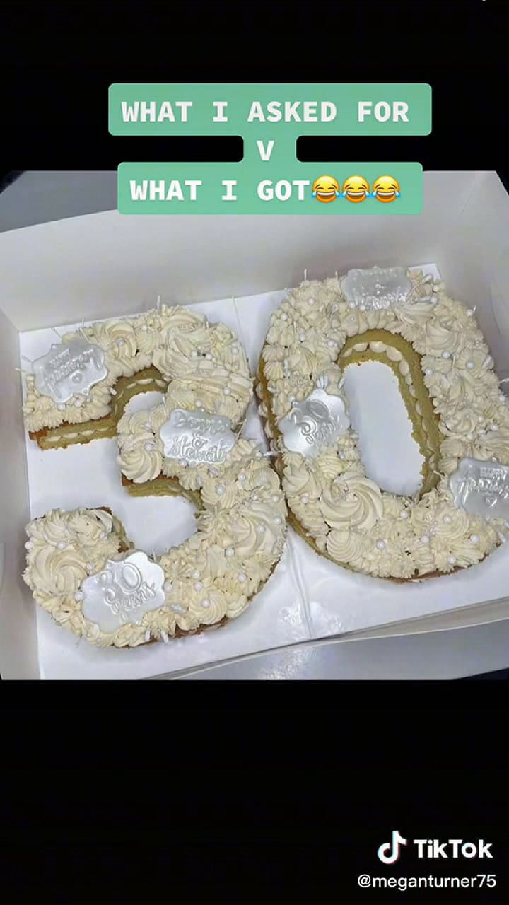 Encargó una torta y lo que le llegó la sorprendió.