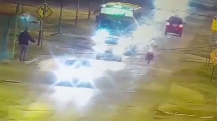 Choque moto Ensenada