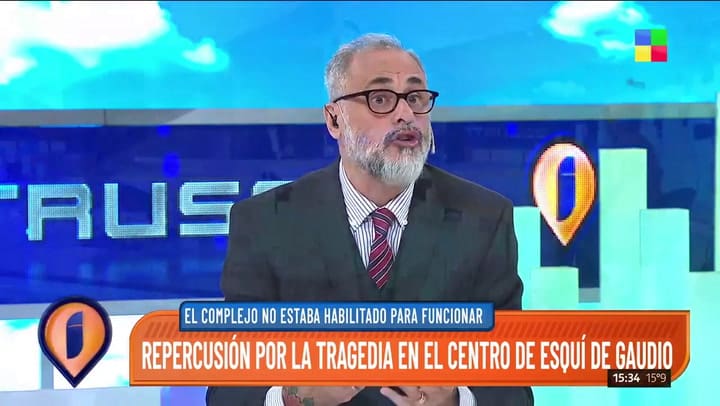 Jorge Rial apuntó con todo contra Gastón Gaudio por su centro de esquí en Bariloche - Fuente: Améric