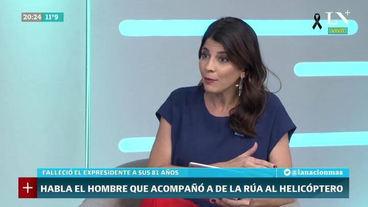 HABLA NICOLÁS GALLO, EL HOMBRE QUE ACOMPAÑÓ A LA TERRAZA A DE LA RÚA CUANDO TOMÓ EL HELICÓPTERO