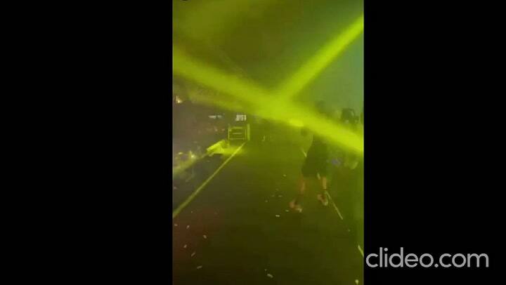 El arriesgado truco de L-Gante en pleno recital