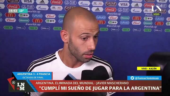 Javier Mascherano renunció a la selección