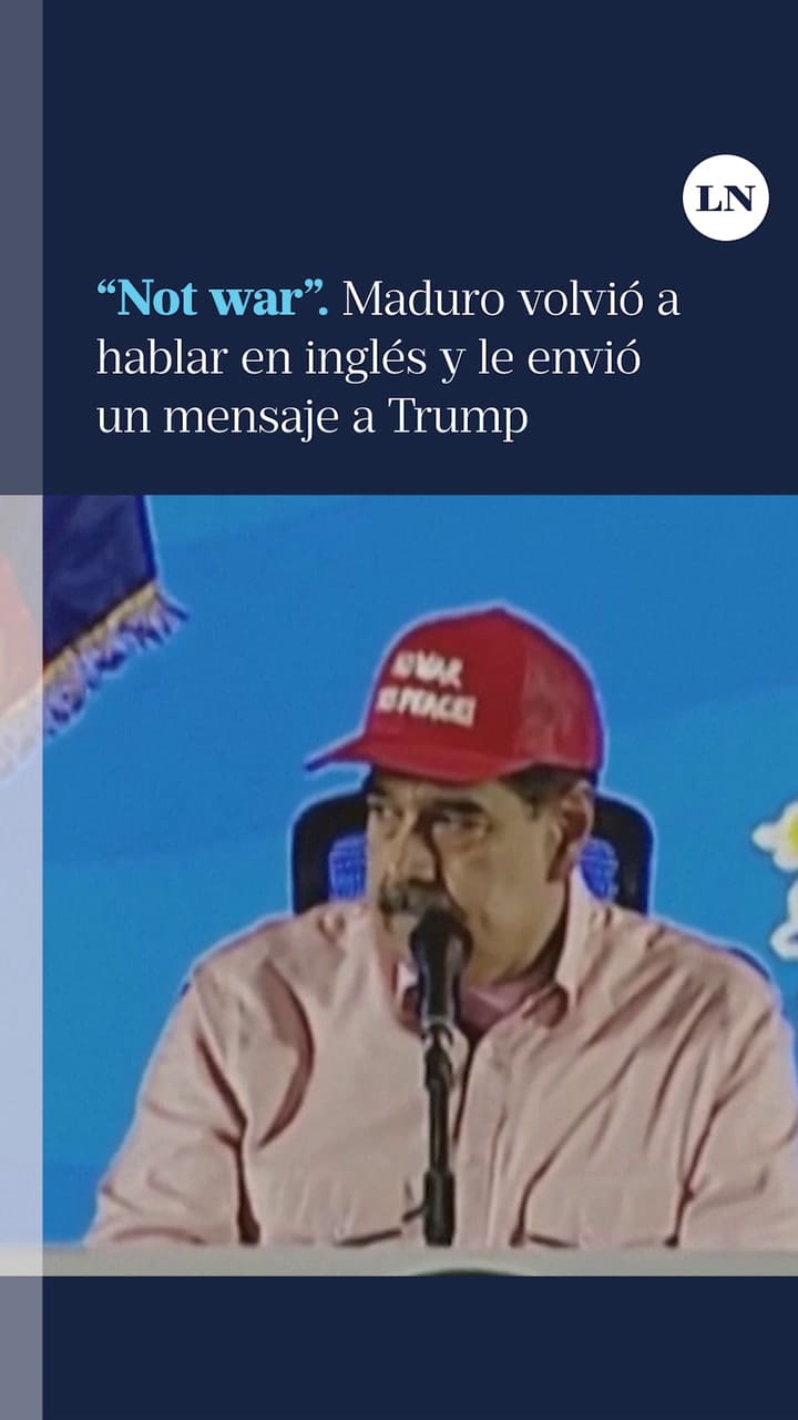 Maduro volvió a hablar en inglés para enviarle un mensaje a Trump