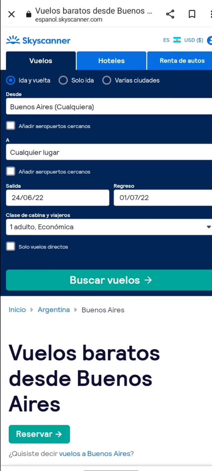 La app para encontrar vuelos más baratos, según una influencer