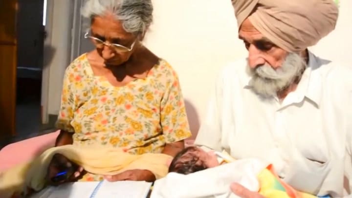 Daljinder Kaur fue madre a los 72 años