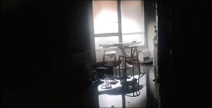 Así quedó uno de los departamentos tras el incendio en la torre de Puerto Madero