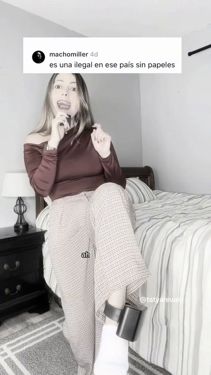 Una migrante colombiana reveló el motivo por el que el ICE le puso una tobillera electrónica