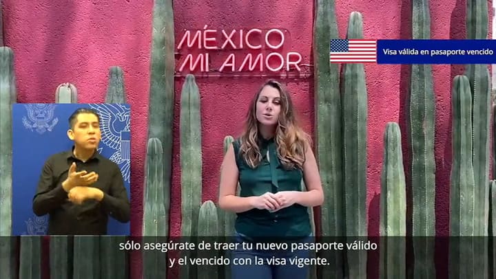 Una funcionaria explica qué hacer si la visa vigente está impresa en un pasaporte vencido