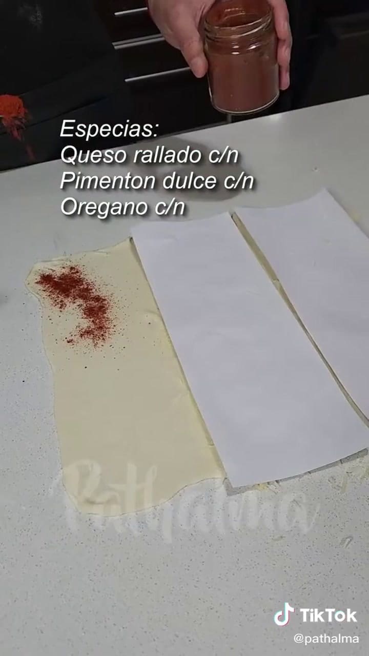 Receta de grisines con tapa de pascualina