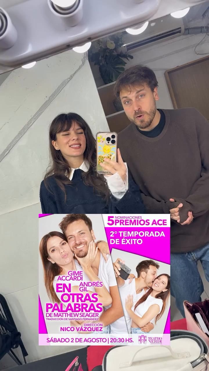 Gime Accardi y Andrés Gil anunciaron su vuelta a los escenarios