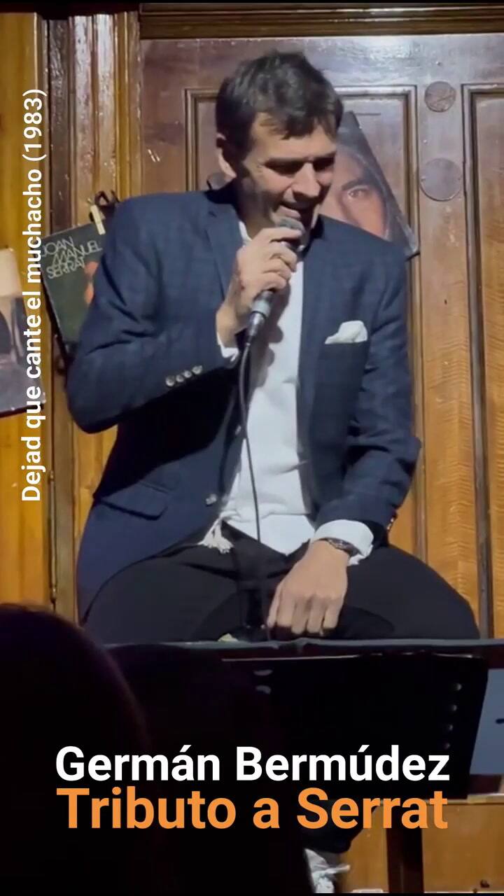 Germán Bermúdez interpreta el tema 'Dejad que cante el muchacho' de Joan Manuel Serrat