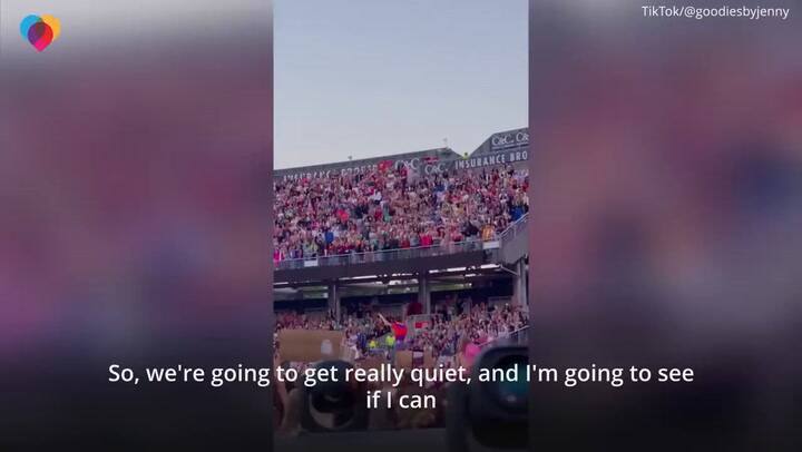 Harry Styles paró un show en Manchester, Inglaterra para encontrar a su profesora del colegio