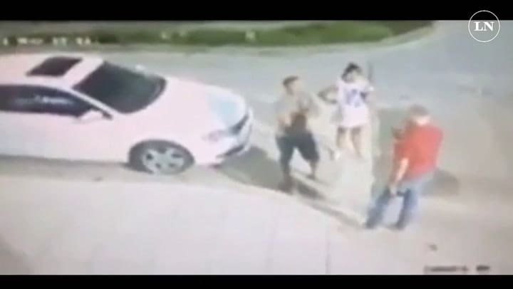 IMAGENES SENSIBLES - El momento en el que el abogado de Entre Ríos es asesinado por sicarios