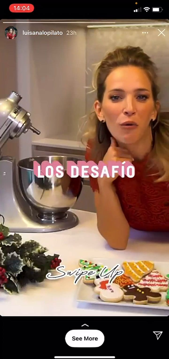 Luisana Lopilato y sus cookies navideñas