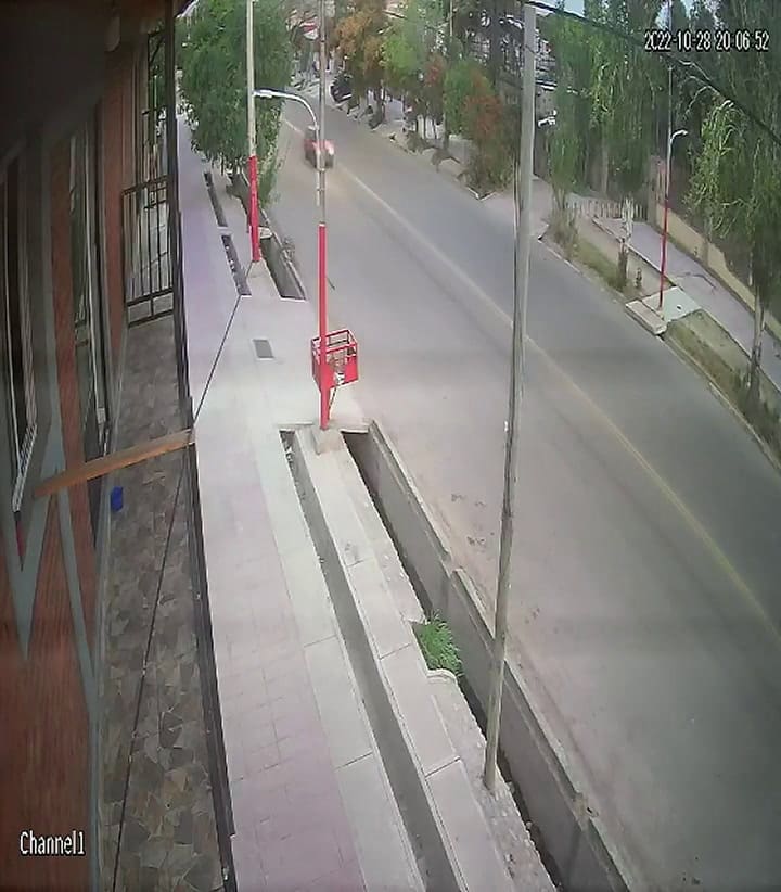 Así fue el choque en Las Heras