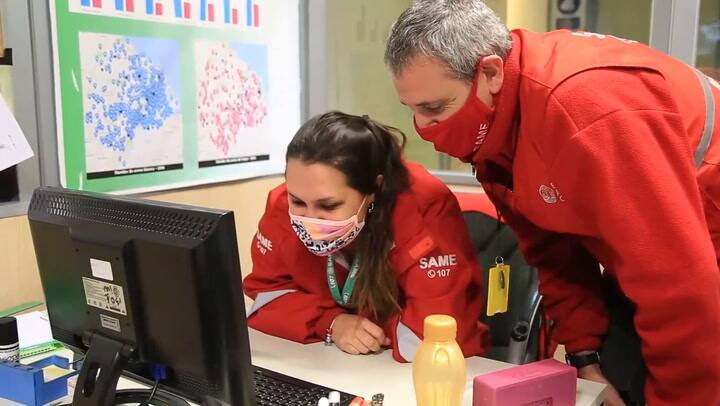 El matrimonio del SAME que estuvo dos meses separado de sus hijos debido al coronavirus