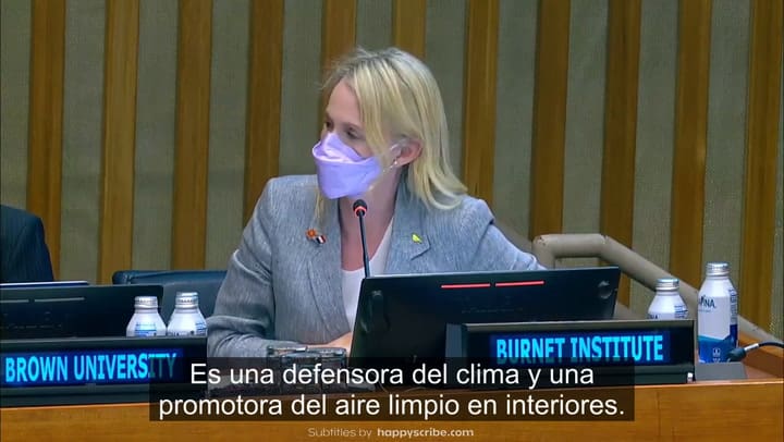 Discurso de Vioelt Affleck en la ONU