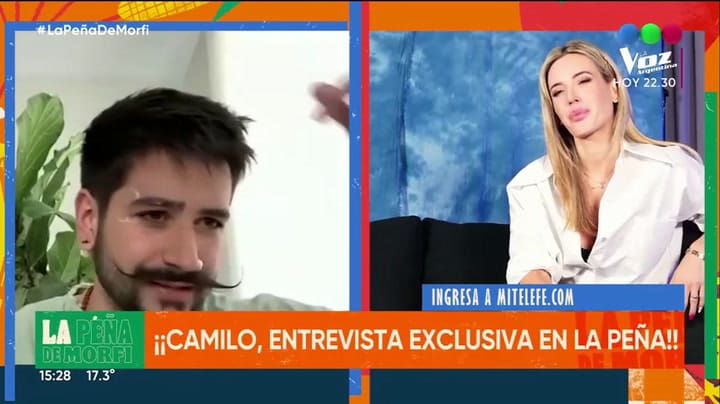 Índigo se hizo protagonista de la entrevista de Camilo