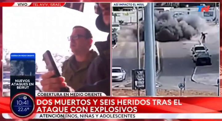 El incómodo momento que vivió Nelson Castro durante la cobertura de la guerra