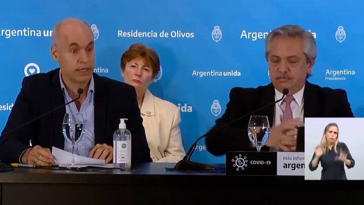 Larreta anunció las medidas para CABA - Fuente: Casa Rosada