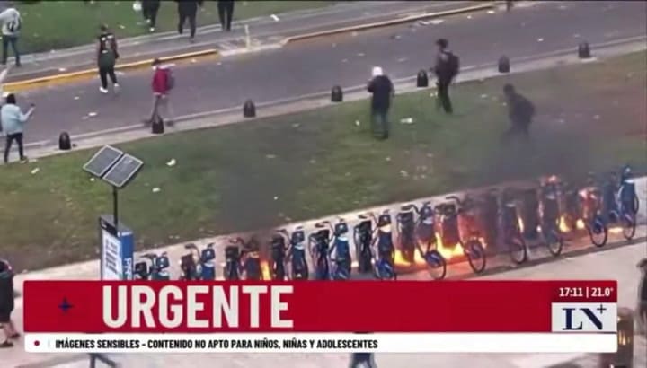 Bicicletas se incendian