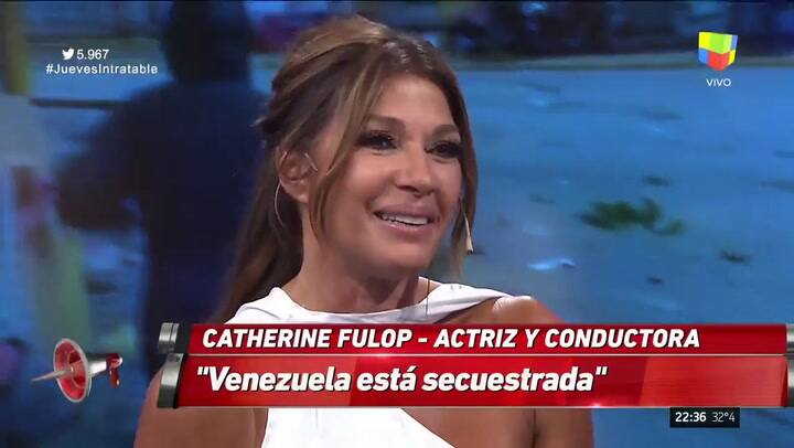 Catherine Fulop sobre su mamá que vive en Venezuela