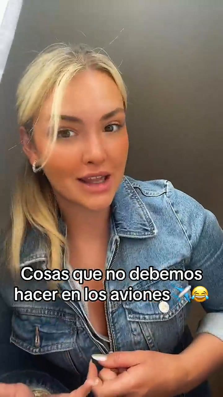 Es azafata y detalló qué errores no deben cometer los pasajeros abordo de un avión