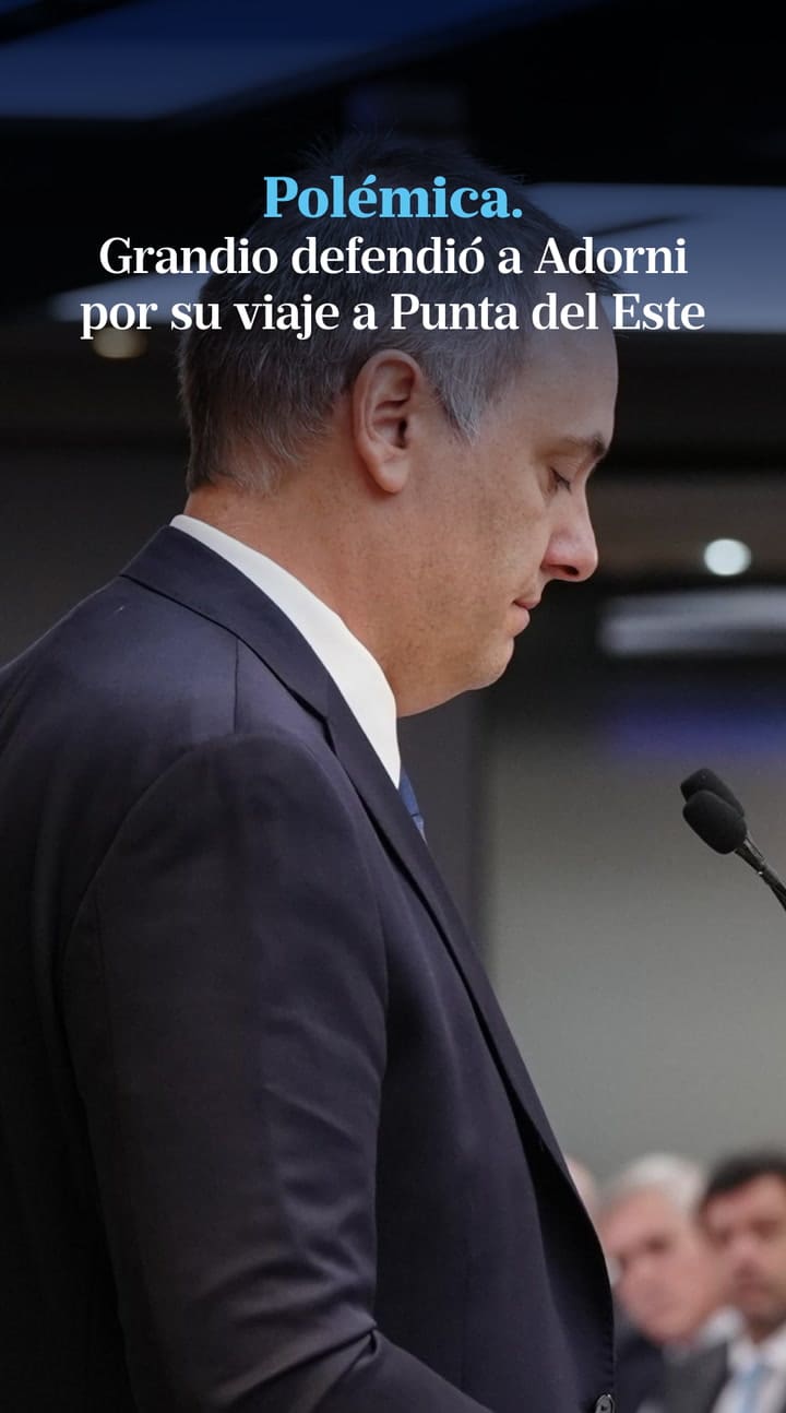 Grandio defendió a Adorni y se refirió a su viaje a Punta del Este junto al Jefe de Gabinete